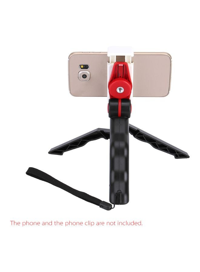 ANDOER - 2-In-1 Mini Portable Folding Tripod Stand Black/Red - Image 1