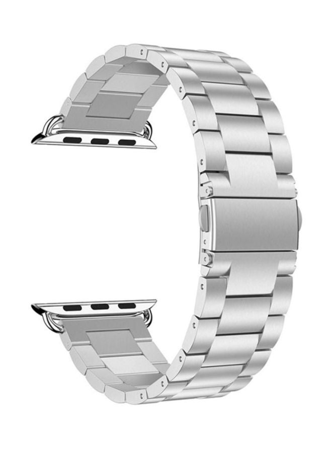 Voberry - Replacement Band Loop Strap For Apple Watch Series 4 44mm Silver - Image 1