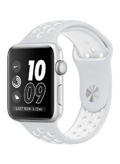 MARGOUN Nike Design Sports Silicone Wrist Band For Apple Watch 42-44mm Grey/White 