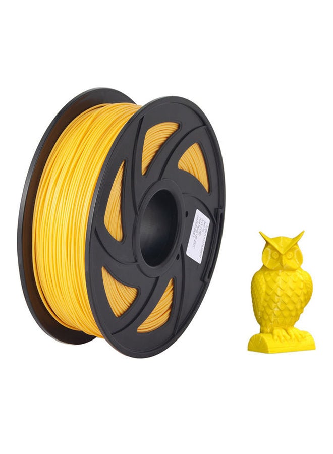 Aibecy Normal PLA 3D Printer Filament Eco-Friendly Printing Consumables 1.75mm Diameter 1kg(2.2lbs) Spool Dimensional Accuracy +/- 0.05mm Yellow - Image 2