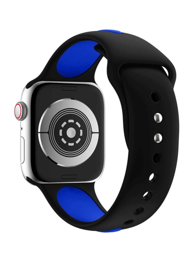 Voberry Replacement Band For Apple Watch Series 4 Blue/Black - Image 3