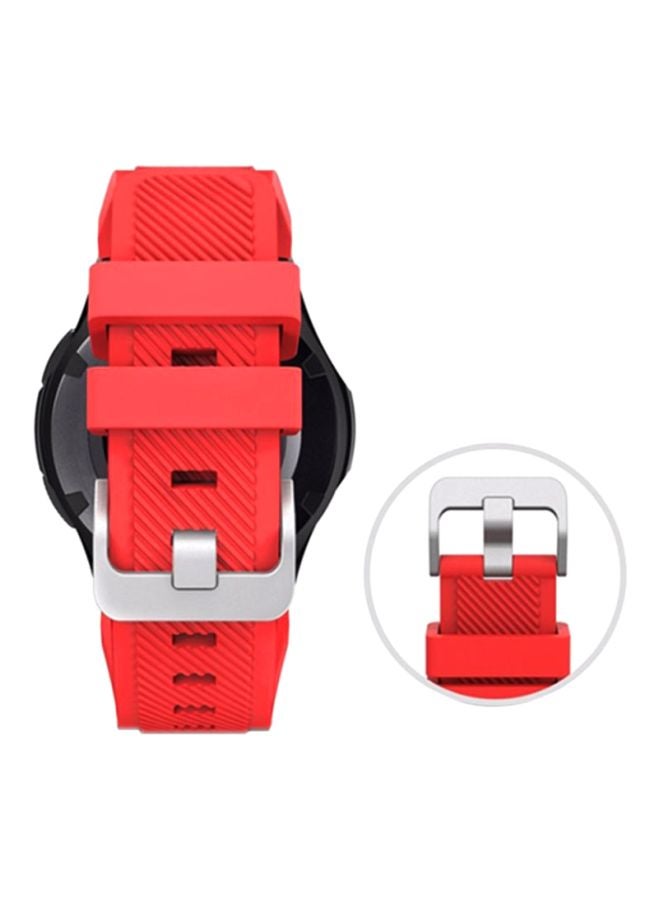 مارجون سوار من السيليكون لساعة سامسونج جير S3 فرونتير/كلاسيك أحمر - Image 3