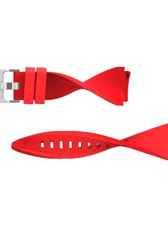 مارجون سوار من السيليكون لساعة سامسونج جير S3 فرونتير/كلاسيك أحمر - Image 4