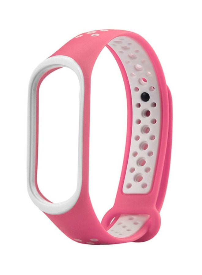Voberry Replacement Band For Xiaomi Mi Band 3 Pink/White  - Image 1