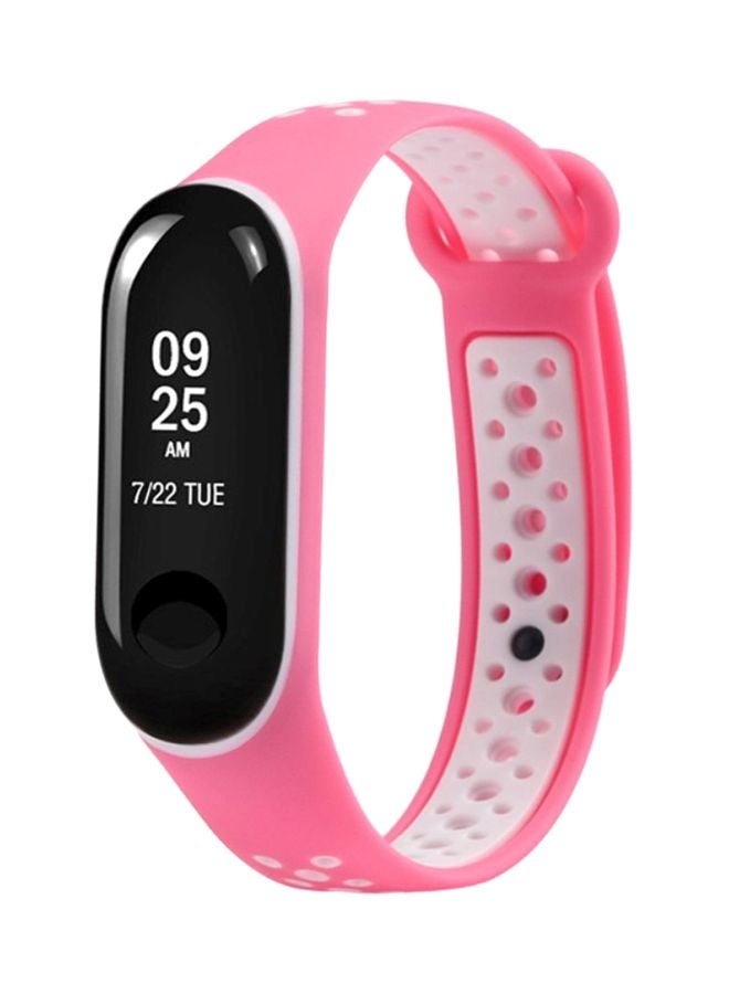 Voberry Replacement Band For Xiaomi Mi Band 3 Pink/White  - Image 3