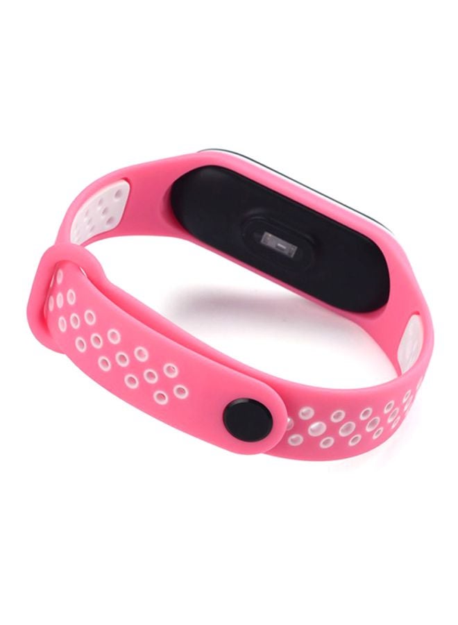 Voberry Replacement Band For Xiaomi Mi Band 3 Pink/White  - Image 4