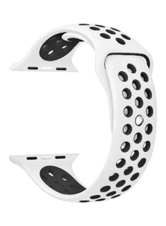 Silicone strap for Apple Watch Band White/Black