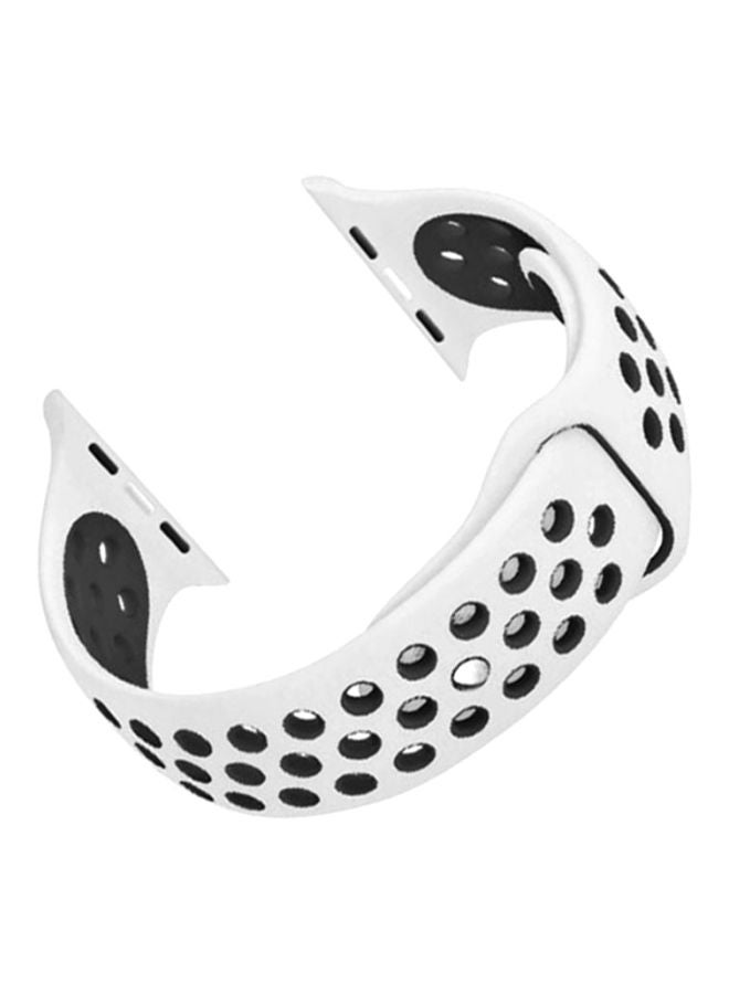 Cool Baby - Silicone strap for Apple Watch Band White/Black - Image 1