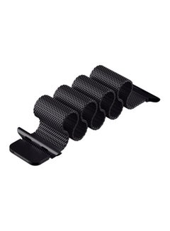 MARGOUN Milanese Loop Stainless Steel Band for Apple Watch 42/44/45mm Space Black  - Image 2