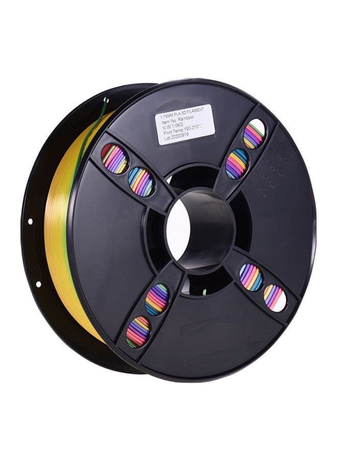 أيبيسي بكرة خيط عادي للطابعة ثلاثية الأبعاد مصنوع من مادة متعدد حمض اللاكتيك لإنتاج طبعات صديقة للبيئة، مقاس قطر البكرة 1.75 مم، ووزنها 1 كجم (2.2 رطل)، ودقة أبعادها تبلغ +/- 0.05 مم أصفر/أخضر/وردي - Image 1