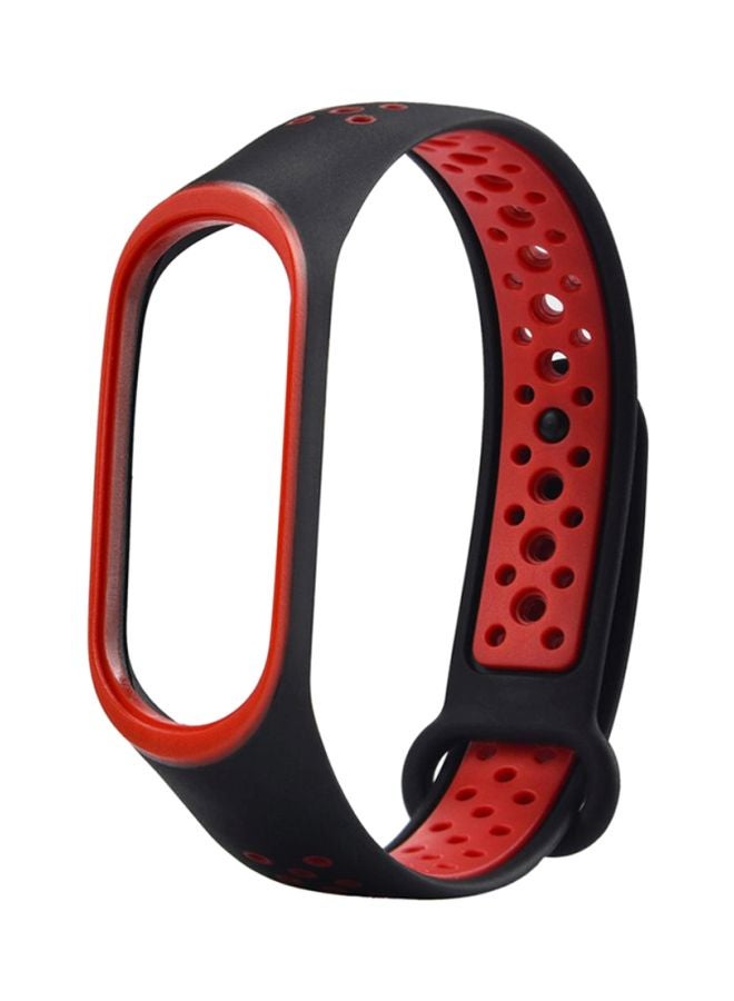 Voberry Replacement Band For Xiaomi Mi Band 3 Black/red  - Image 1