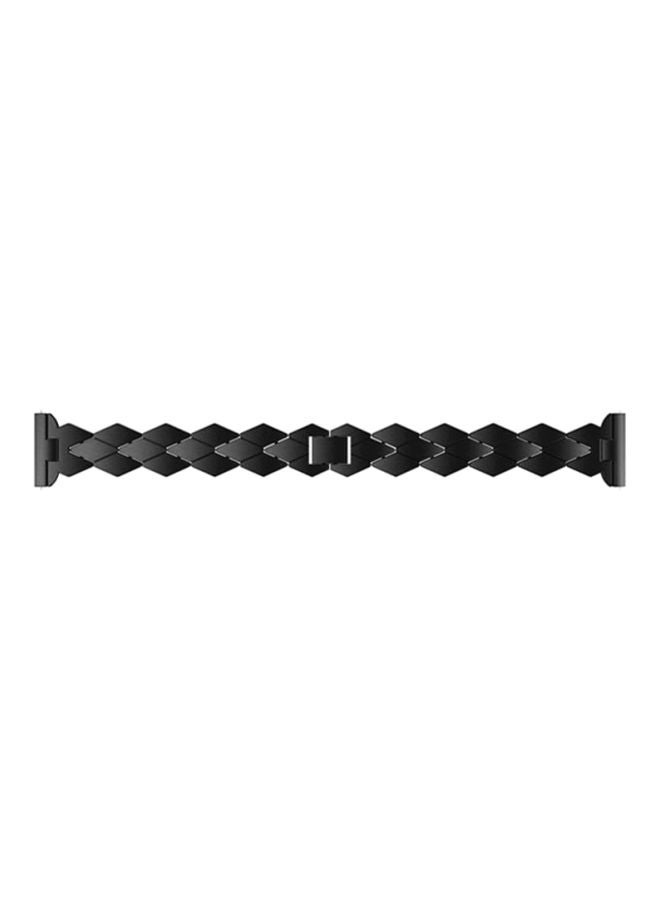 Voberry Replacment Band Strap For Fitbit Versa Black  - Image 2