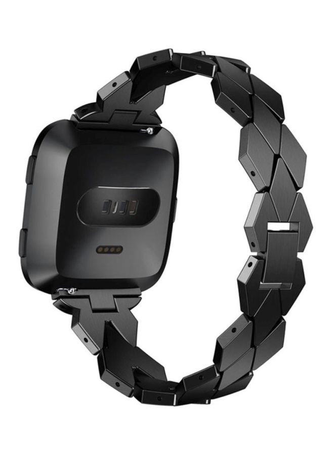 Voberry Replacment Band Strap For Fitbit Versa Black  - Image 3