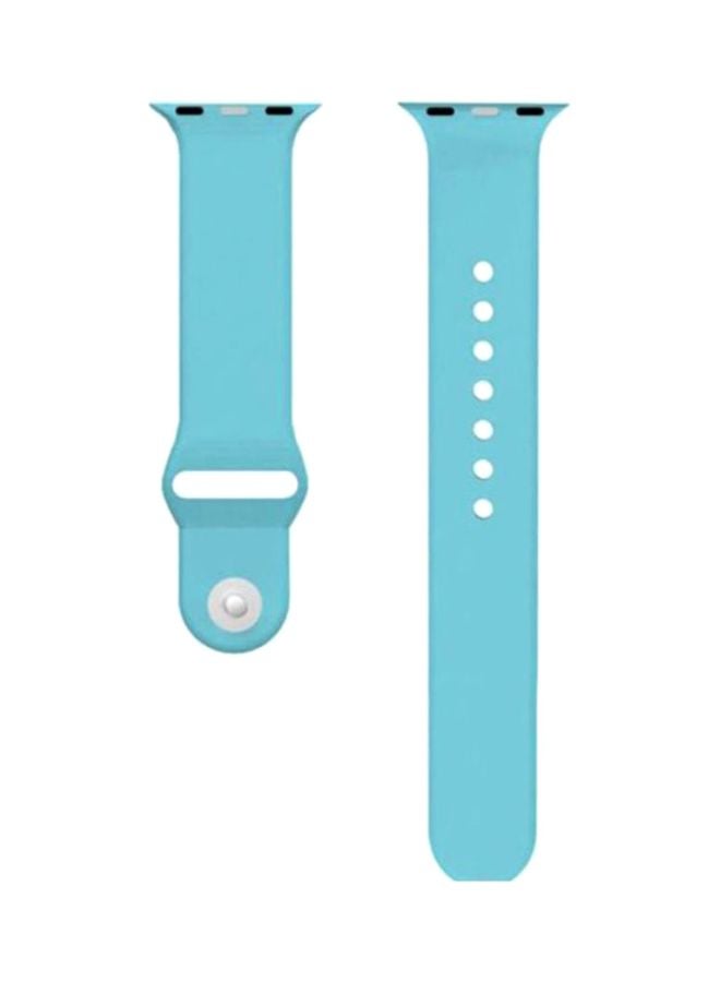 MARGOUN - Replacement Band For Apple Watch 42/44mm Light Blue - Image 1