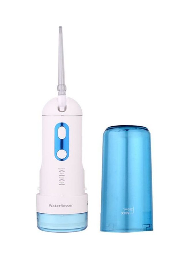 إيزي سو أداة تنظيف ما بين الأسنان بالماء بتصميم محمول أزرق/ أبيض - Image 1