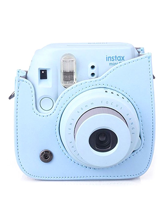 FUJIFILM - Instax Mini 8 PU Leather Camera Case Bag Blue - Image 1