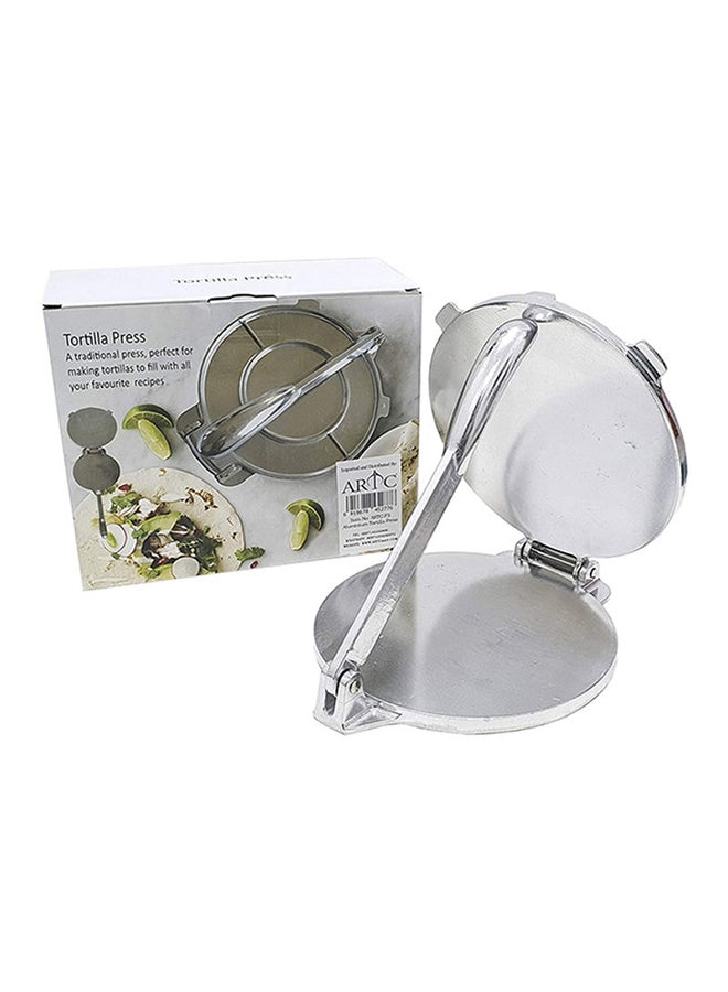 اي ار تي سي مكبس ألومنيوم لصنع التورتيلا والتاكو فضي 20x20x5سم - Image 1