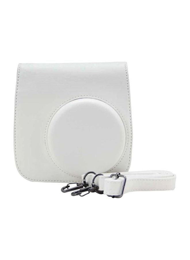FUJIFILM - Instax Mini 8 PU Leather Camera Case Bag White - Image 1