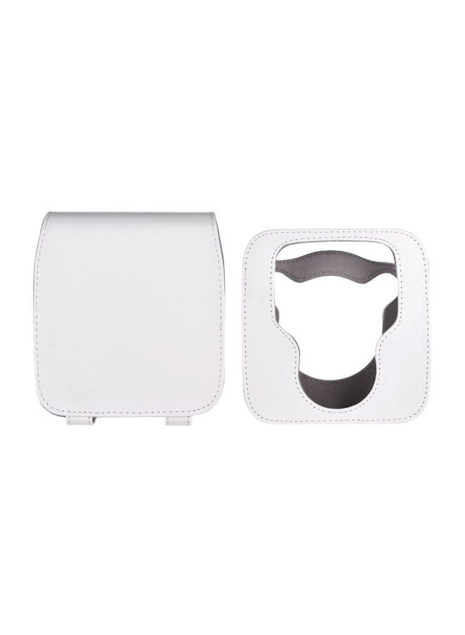 ANDOER PU Leather Camera Case Bag With Adjustable Shoulder Strap White  - Image 4