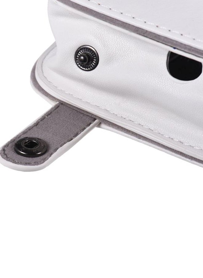 ANDOER PU Leather Camera Case Bag With Adjustable Shoulder Strap White  - Image 5