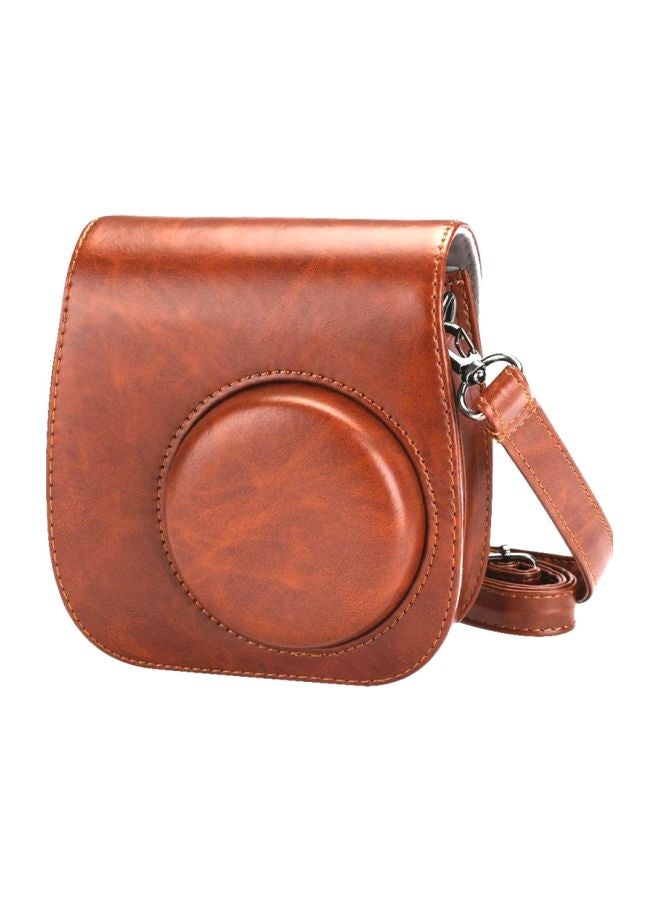 FUJIFILM Instax Mini 8 PU Leather Camera Case Bag Brown  - Image 1