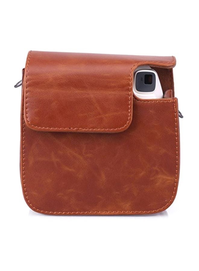 FUJIFILM Instax Mini 8 PU Leather Camera Case Bag Brown  - Image 2