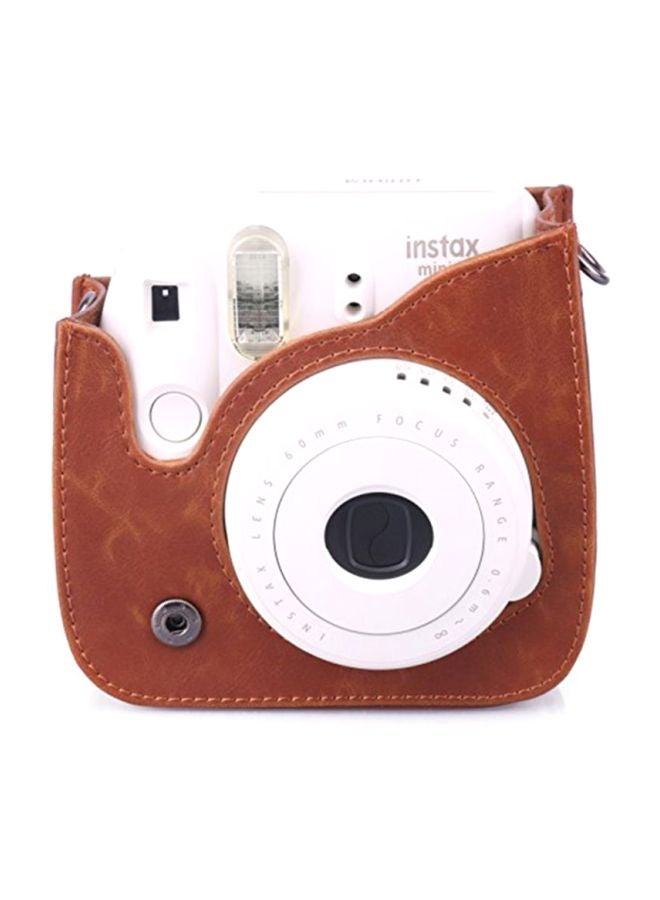 FUJIFILM Instax Mini 8 PU Leather Camera Case Bag Brown  - Image 5