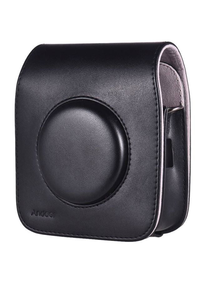 ANDOER PU Leather Camera Case Bag With Adjustable Shoulder Strap Black  - Image 1