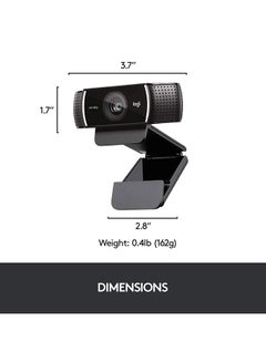 Logitech C922 Pro Stream Webcam Black  - Image 4