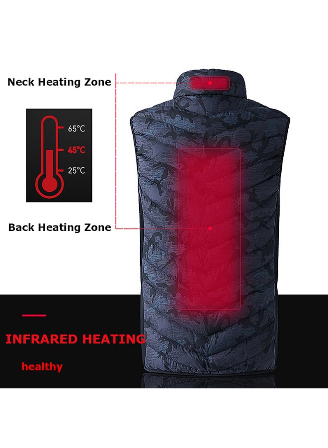 Generic - Camouflage Print Electric Heated Vest Dark Grey - Image 1