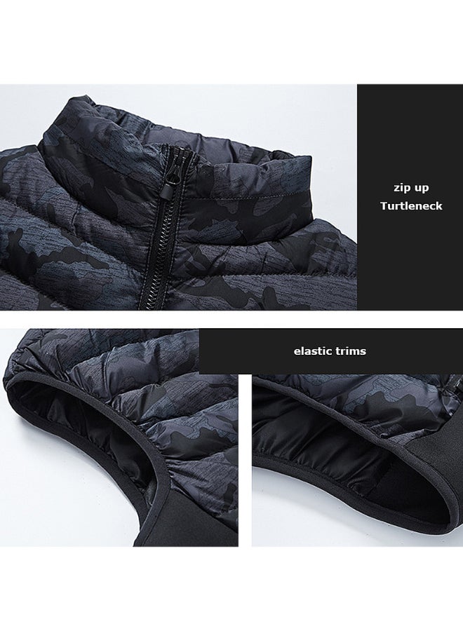 Generic - Camouflage Print Electric Heated Vest Dark Grey - Image 1