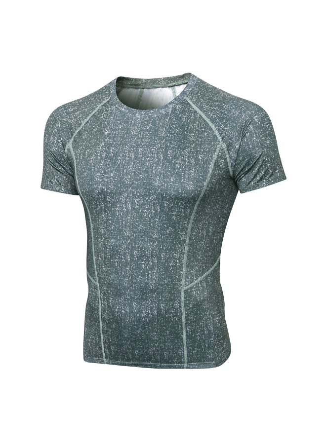 تيشيرت رياضي لممارسة التمارين أخضر - Image 1