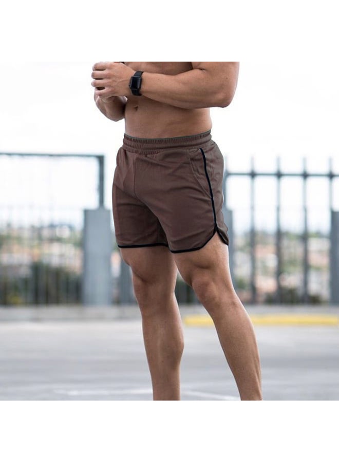 Sports Fitness Performance Shorts Dark Brown  - Image 2
