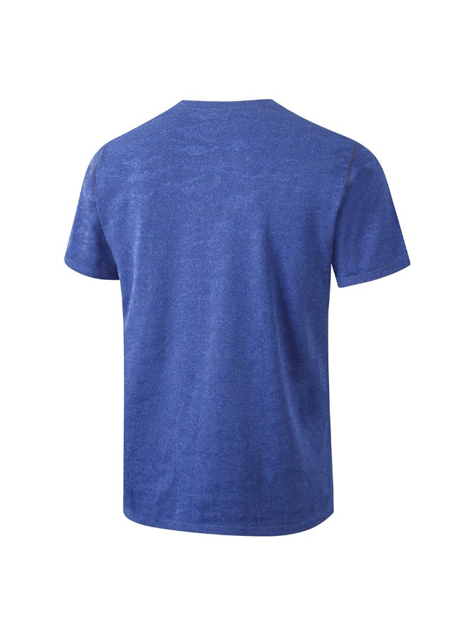 Camouflage Print Sports T-Shirt Blue - Image 2