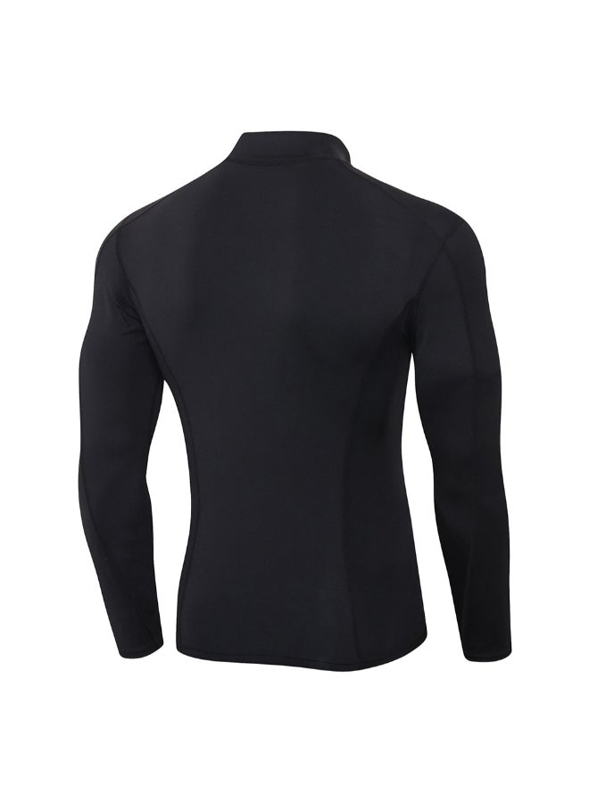 Performance Long Sleeved Sport T-Shirt Black - Image 2