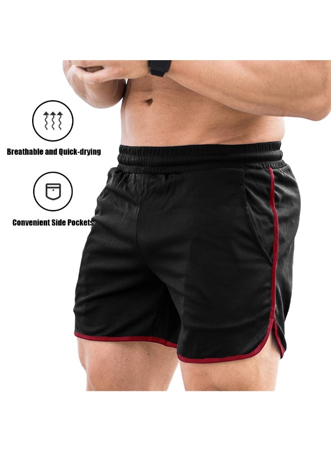 Sports Workout Performance Shorts Black  - Image 3