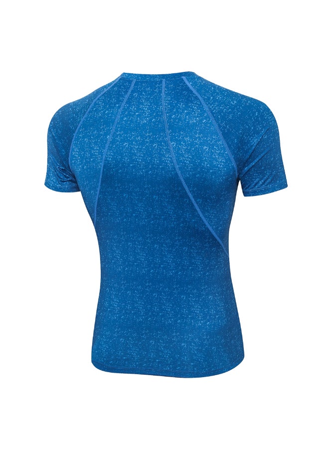 تيشيرت رياضي لممارسة التمارين أزرق - Image 2