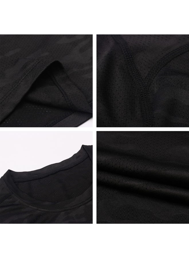 Performance Athletic Sports T-Shirt Black - Image 2