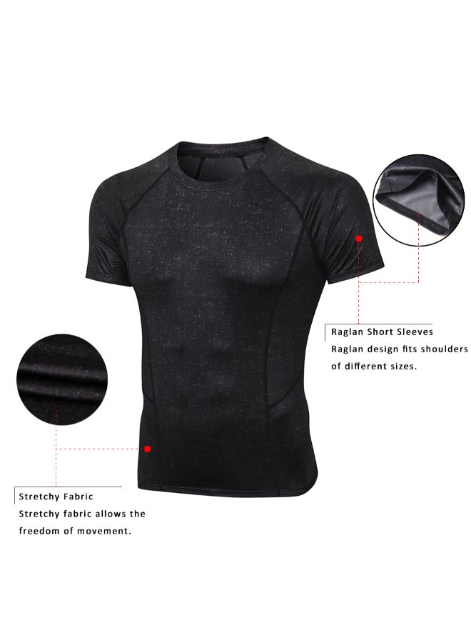 تيشيرت رياضي لممارسة التمارين أسود - Image 3