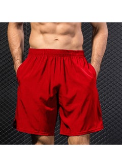 Sports Workout Performance Shorts Red