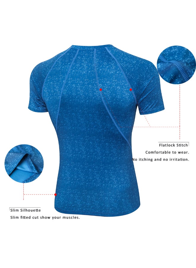 Performance Athletic Sports T-Shirt Blue  - Image 3