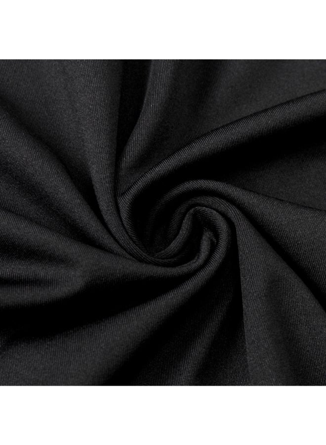 طقم تيشيرت رياضي بتصميم ضاغط لتمارين اللياقة البدنية من 3 قطع أسود - Image 3