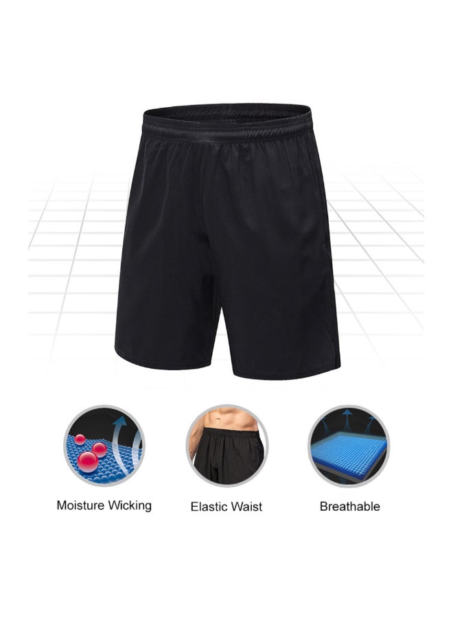 Fitness Running Sports Shorts Black  - Image 5