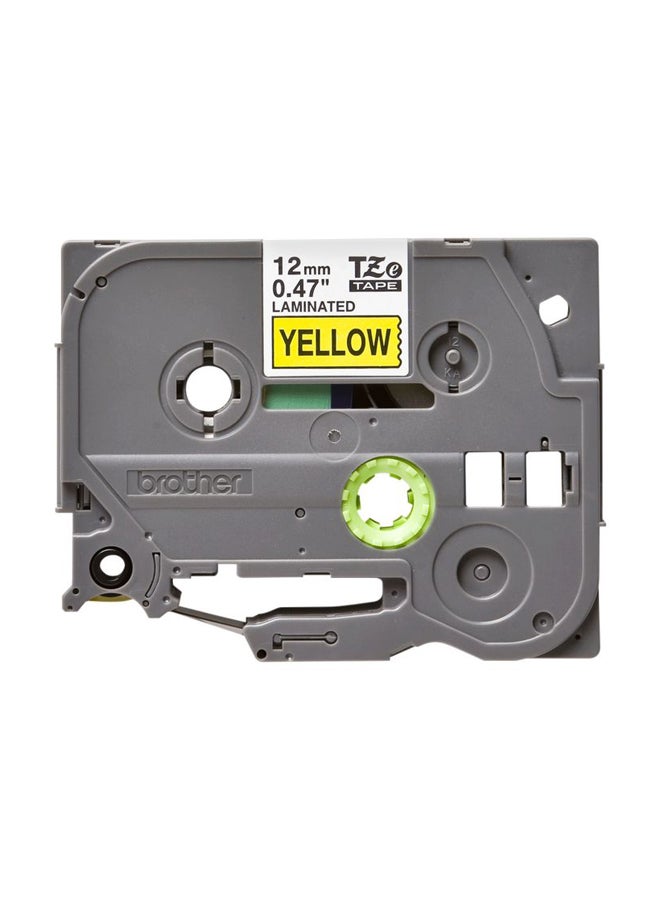Brother P-Touch TZE631 Label Tape 12mm x 8m Black On Yellow Grey/Yellow - Image 1