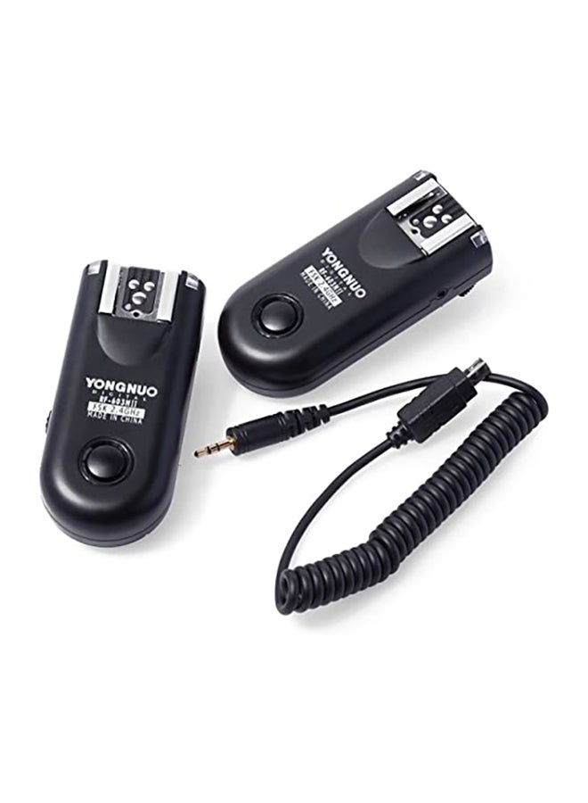 YONGNUO - Wireless Remote Flash Trigger For Canon DSLR Black - Image 1