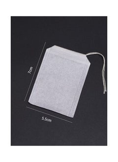 Generic 100-Piece Non-Woven Disposable Tea Bag Set White  - Image 3