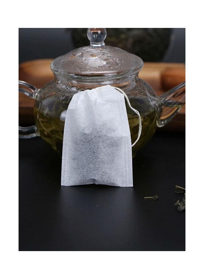 Generic 100-Piece Non-Woven Disposable Tea Bag Set White  - Image 5