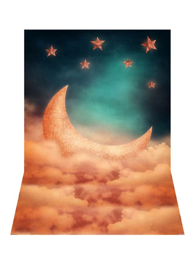 أندوير ستارة خلفية للتصوير تُعلق على الحائط مخصصة لتدعيم استوديو الصور برتقالي/أخضر/أسود - Image 2