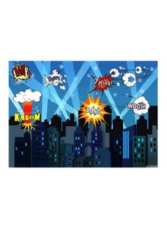 ANDOER Super Hero City Photography Background Photo Studio Props Blue/Red/White  - Image 1