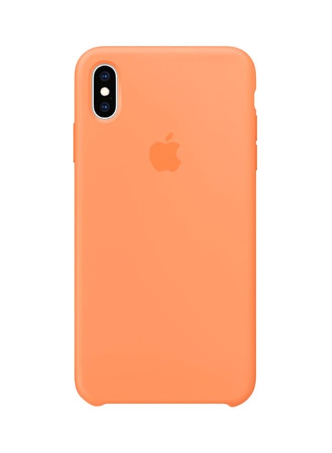 Apple - Silicone Case Cover For Apple iPhone XS Max Papaya - Image 1